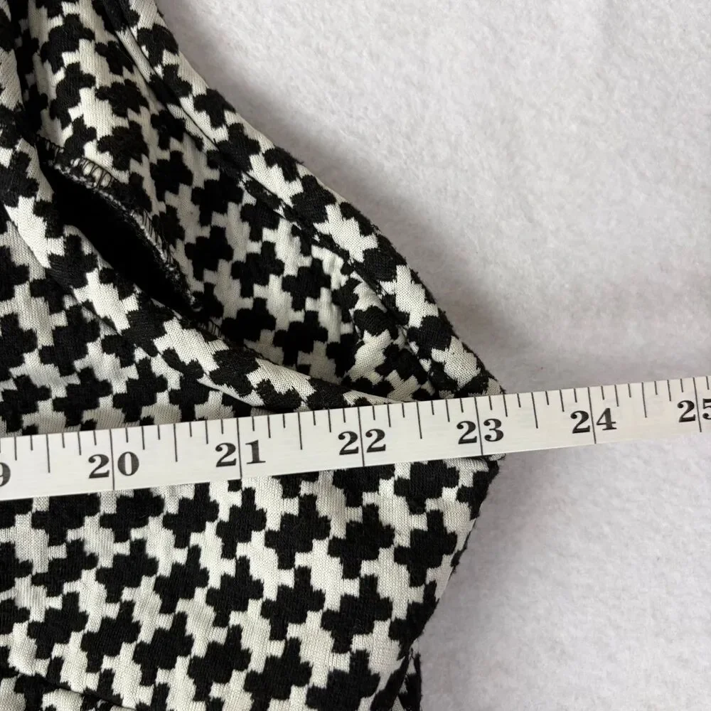 Calvin Klein Houndstooth A-Line Dress Women's 20W Plus Sleeveless Office Preppy - Picture 4 of 8